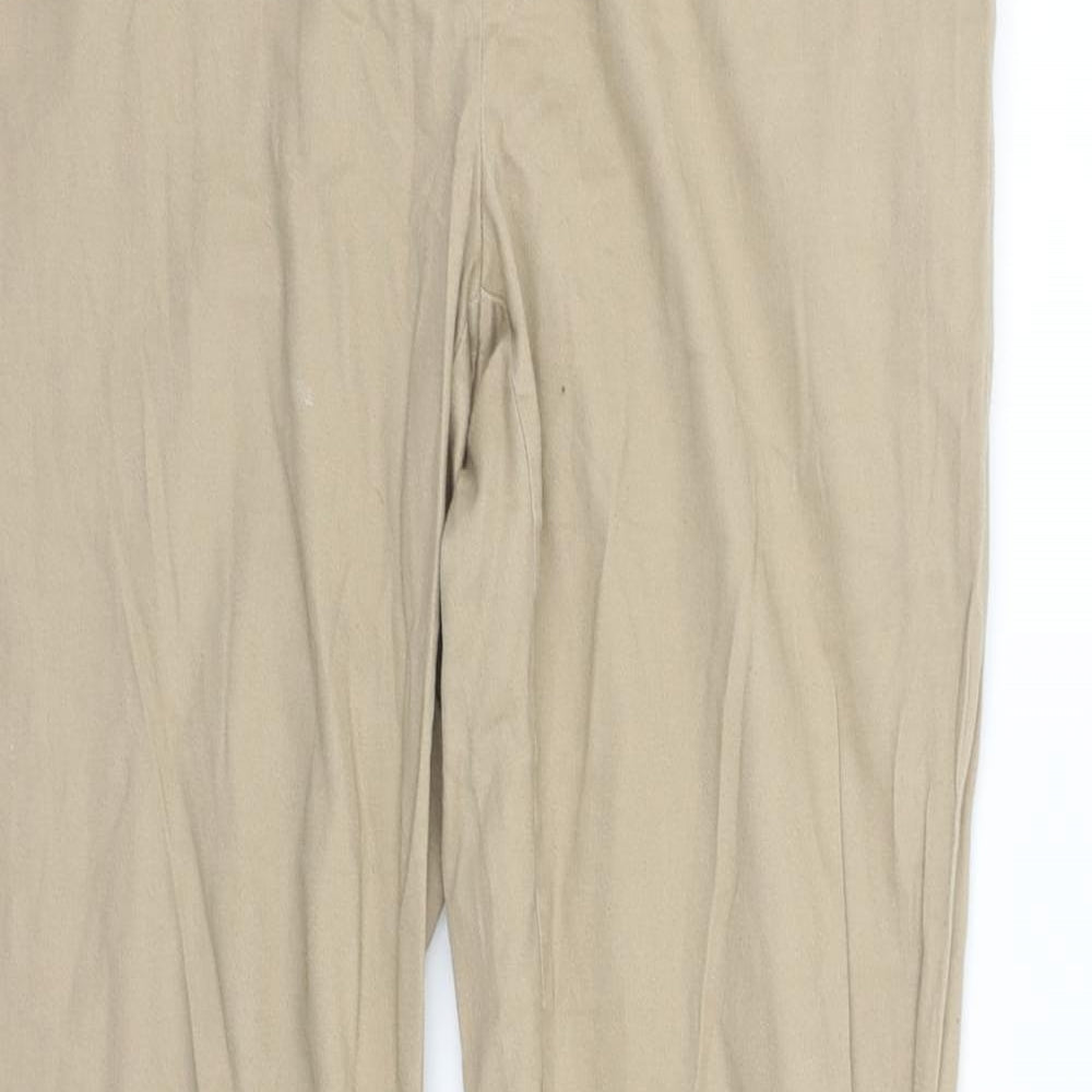 Womens UK Size 12 Atmosphere Regular Fit  Beige Trousers