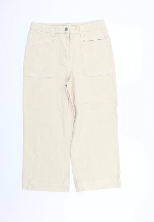 Nutmeg Womens Beige   Trousers  Size 10 L22 in