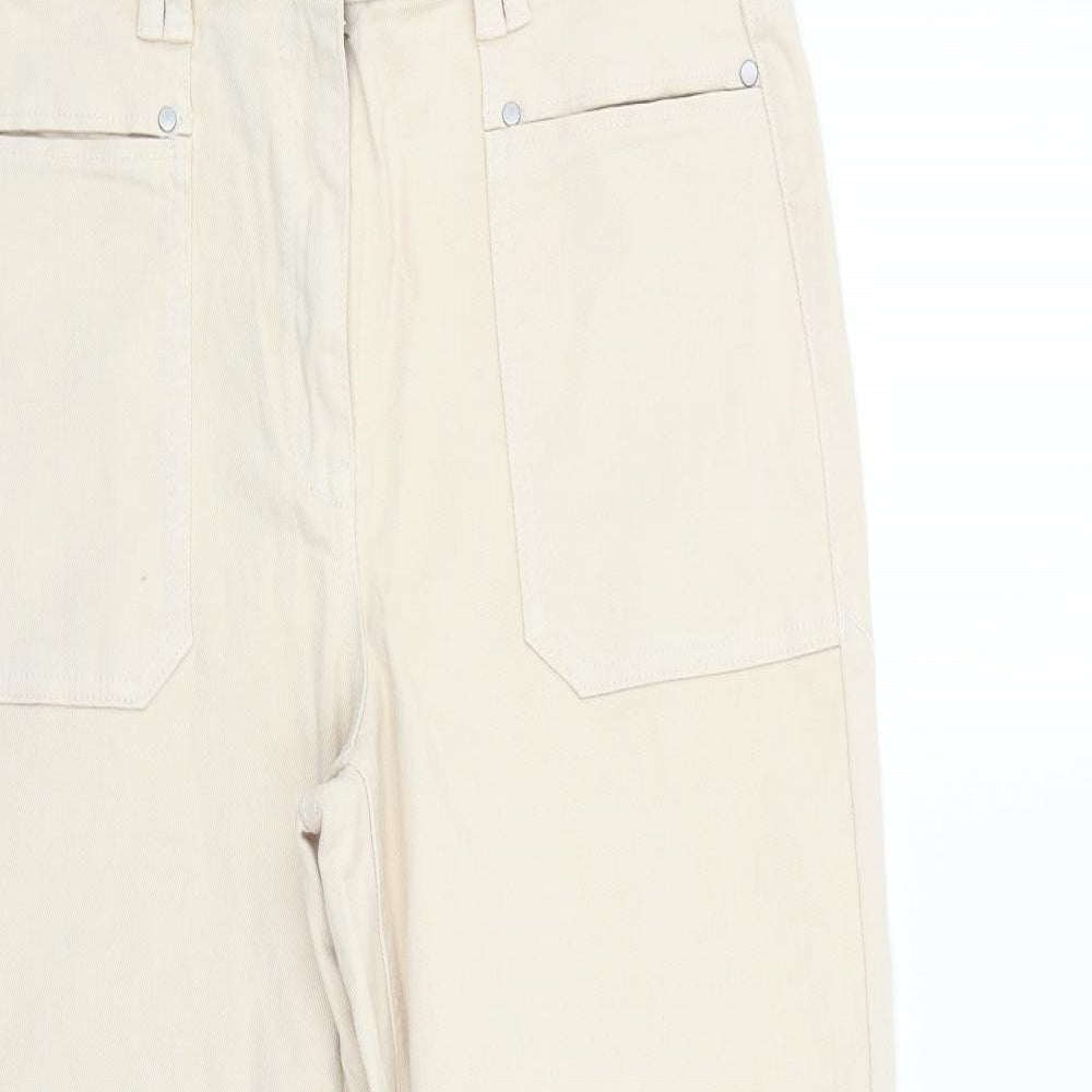 Nutmeg Womens Beige   Trousers  Size 10 L22 in