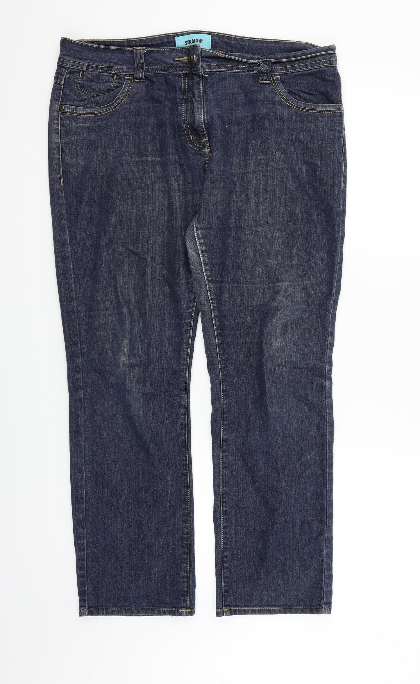 George Womens Blue   Trousers  Size 14 L25 in