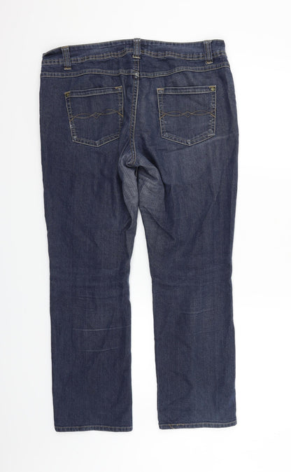 George Womens Blue   Trousers  Size 14 L25 in