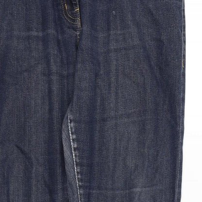 George Womens Blue   Trousers  Size 14 L25 in