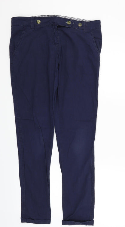 Womens UK Size 10 deniem & co Regular Fit  Blue Trousers