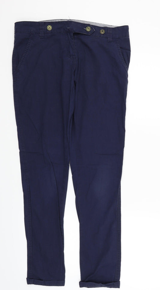 Womens UK Size 10 deniem & co Regular Fit  Blue Trousers