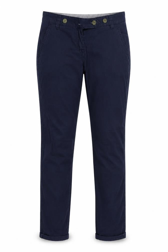 Denim & Co. Womens Blue Houndstooth  Trousers  Size 10 L27 in