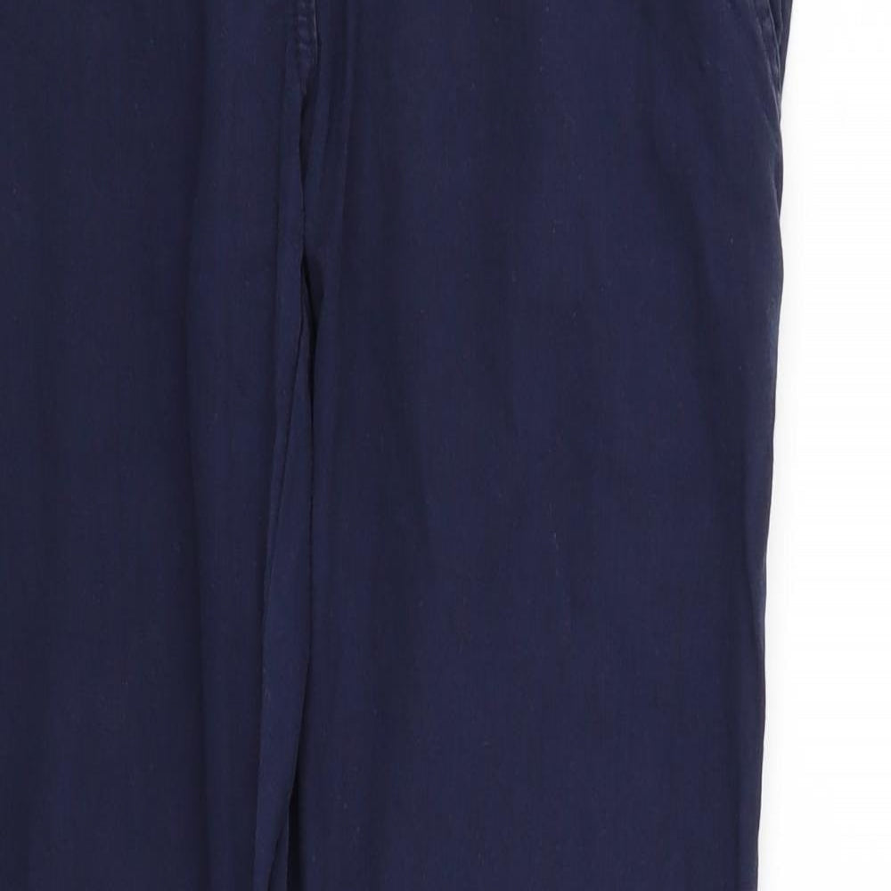 Womens UK Size 10 deniem & co Regular Fit  Blue Trousers