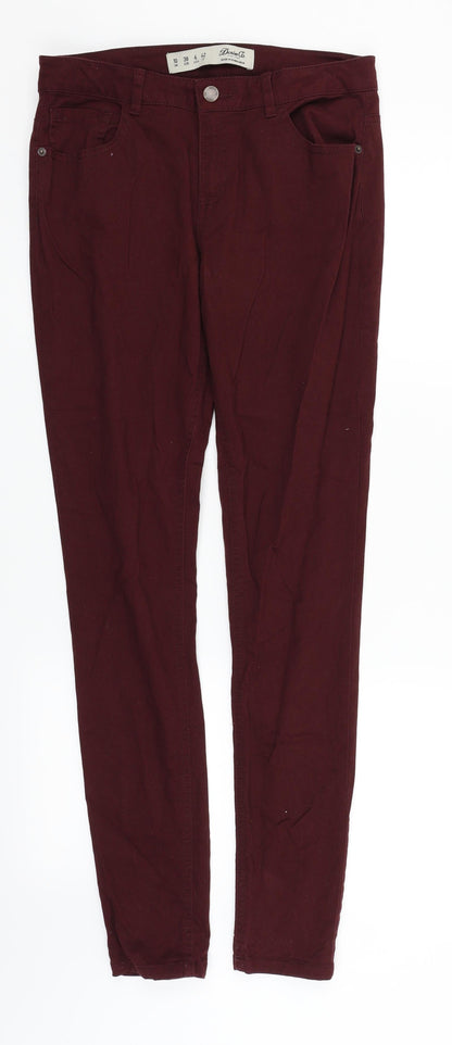 Womens UK Size 10 deniem & co Regular Fit Straight Purple Jeans