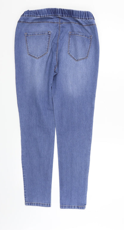 George Womens Blue   Straight Jeans Size 14 L27 in