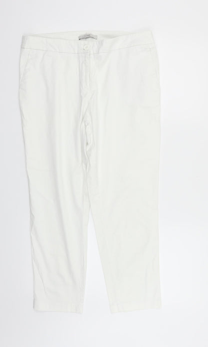 George Womens White   Trousers  Size 14 L24 in