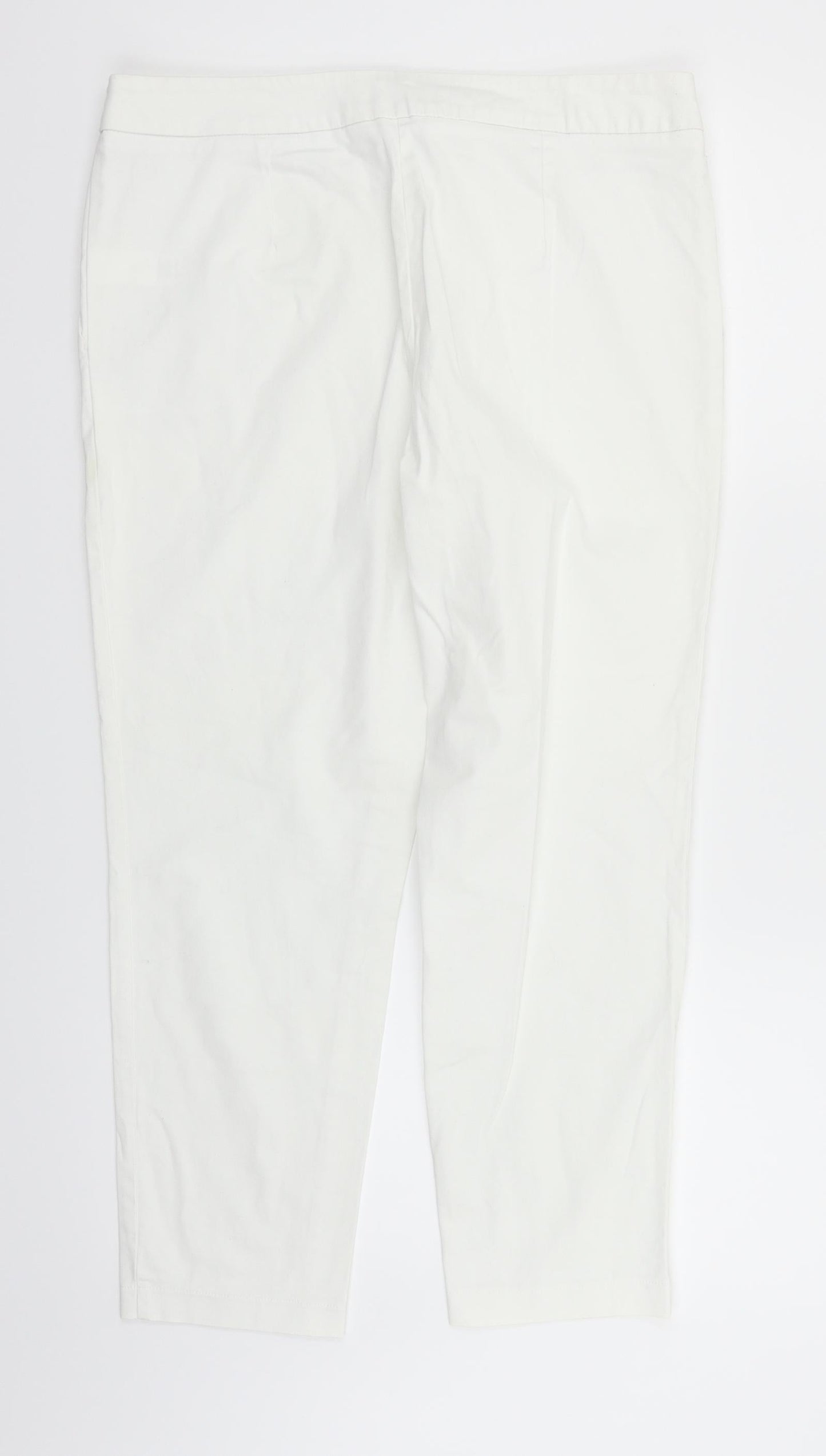 George Womens White   Trousers  Size 14 L24 in
