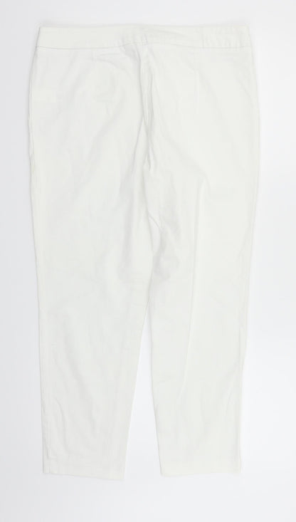 George Womens White   Trousers  Size 14 L24 in