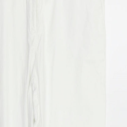 George Womens White   Trousers  Size 14 L24 in