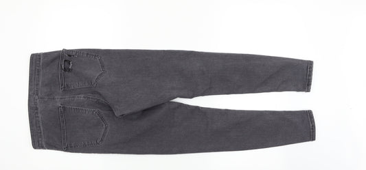 Topshop Womens Green   Straight Jeans Size S L30 in