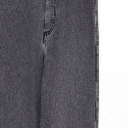 Topshop Womens Green   Straight Jeans Size S L30 in