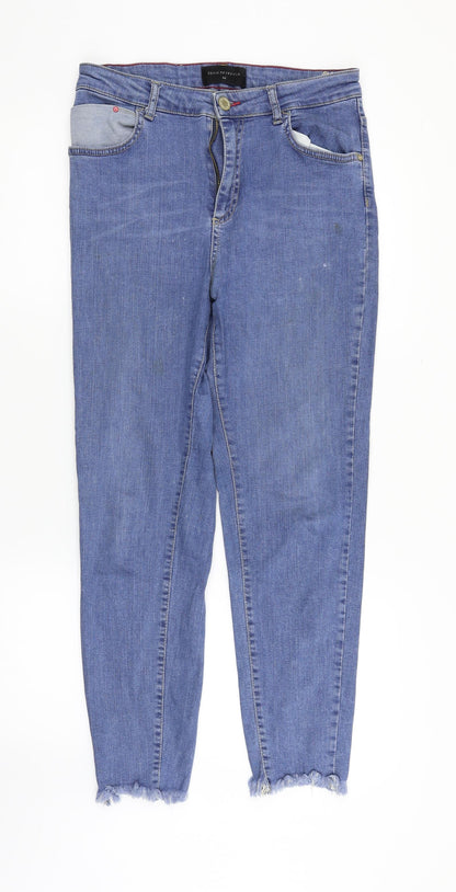 Denim Reserved Womens Blue   Straight Jeans Size 14 L25 in