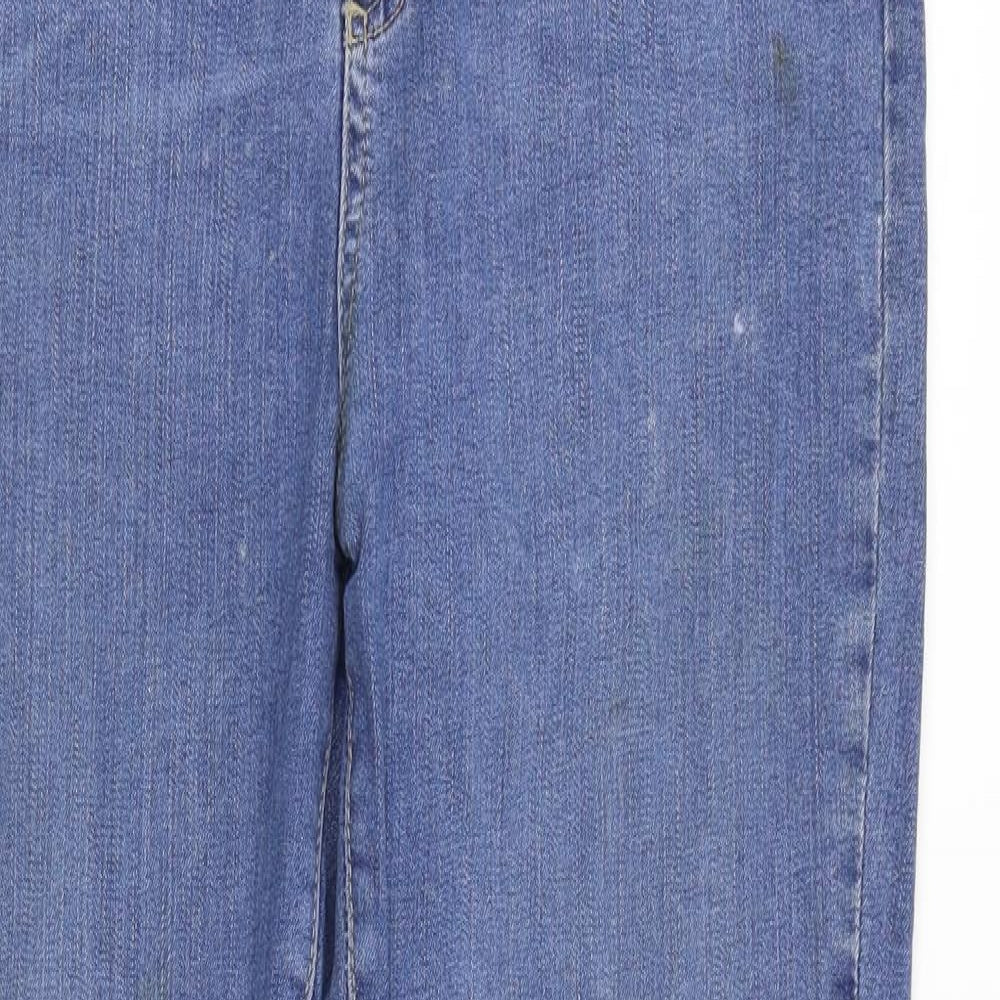 Denim Reserved Womens Blue   Straight Jeans Size 14 L25 in