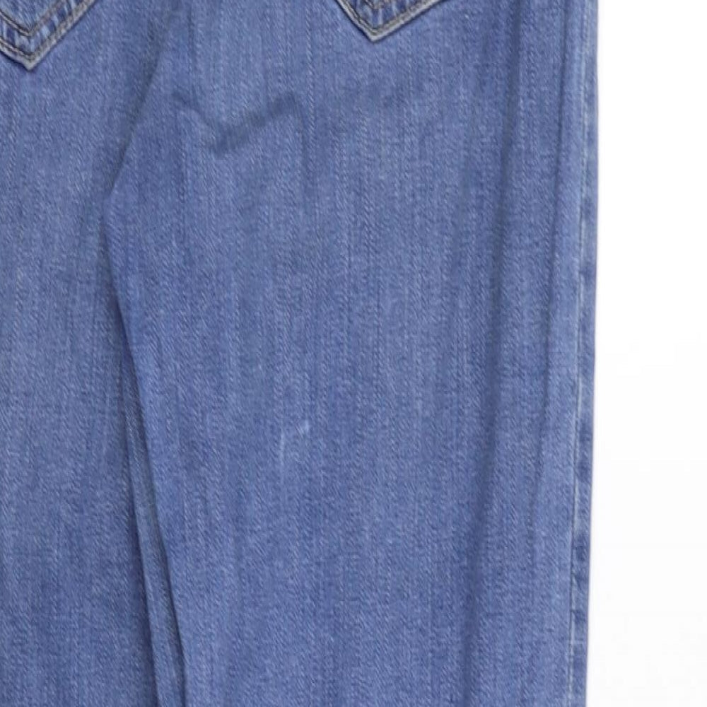 Denim Reserved Womens Blue   Straight Jeans Size 14 L25 in