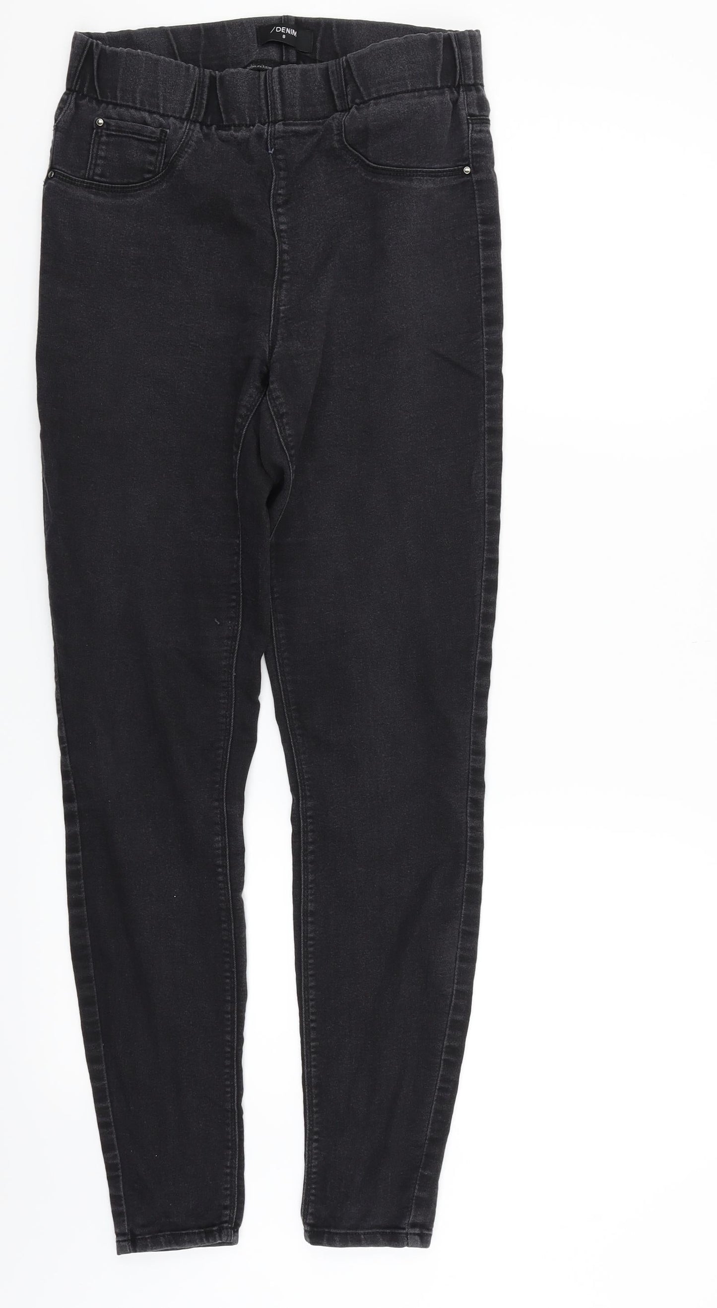 /Denim Womens Black   Jegging Trousers Size 8 L27 in