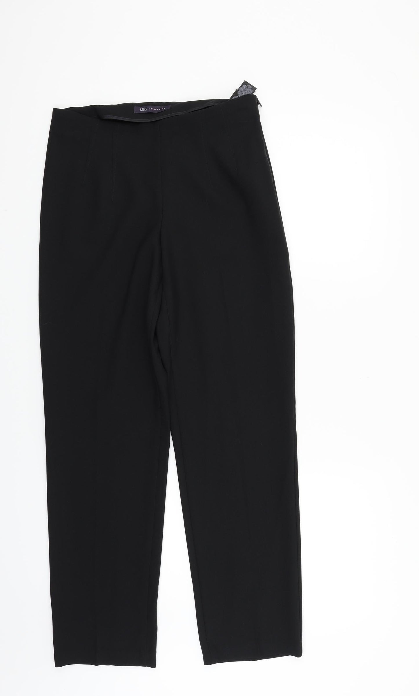 Womens UK Size 8 Marks and Spencer Regular Fit  Black Trousers