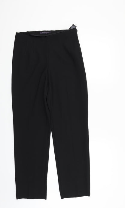 Womens UK Size 8 Marks and Spencer Regular Fit  Black Trousers