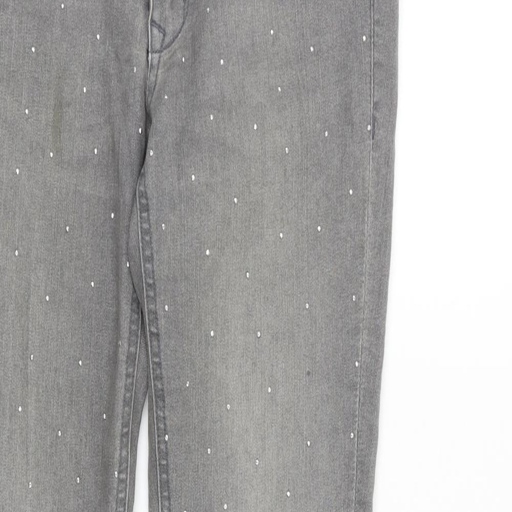 &DENIM Womens Grey   Trousers  Size 30 in L31 in - Diamond Pattern