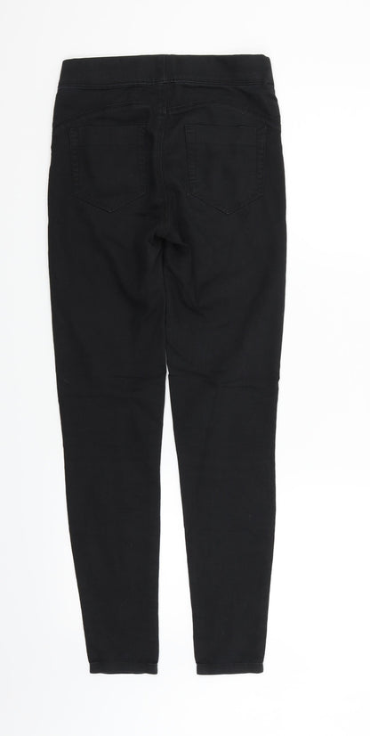 Womens UK Size 6 deniem & co Regular Fit  Black Trousers
