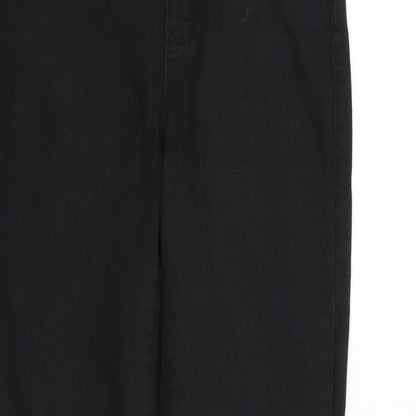 Womens UK Size 6 deniem & co Regular Fit  Black Trousers