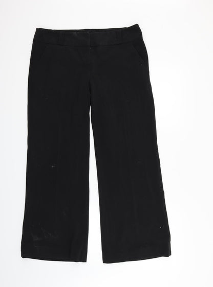 Womens UK Size 14 Papaya Regular Fit  Black Trousers