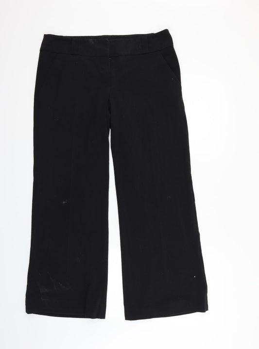 Womens UK Size 14 Papaya Regular Fit  Black Trousers