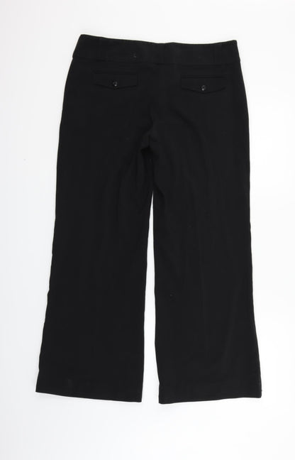 Womens UK Size 14 Papaya Regular Fit  Black Trousers