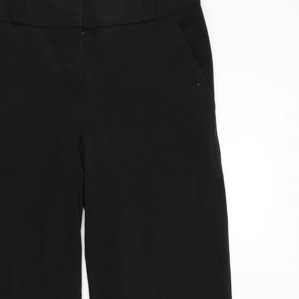 Womens UK Size 14 Papaya Regular Fit  Black Trousers