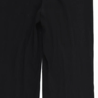 Womens UK Size 14 Papaya Regular Fit  Black Trousers