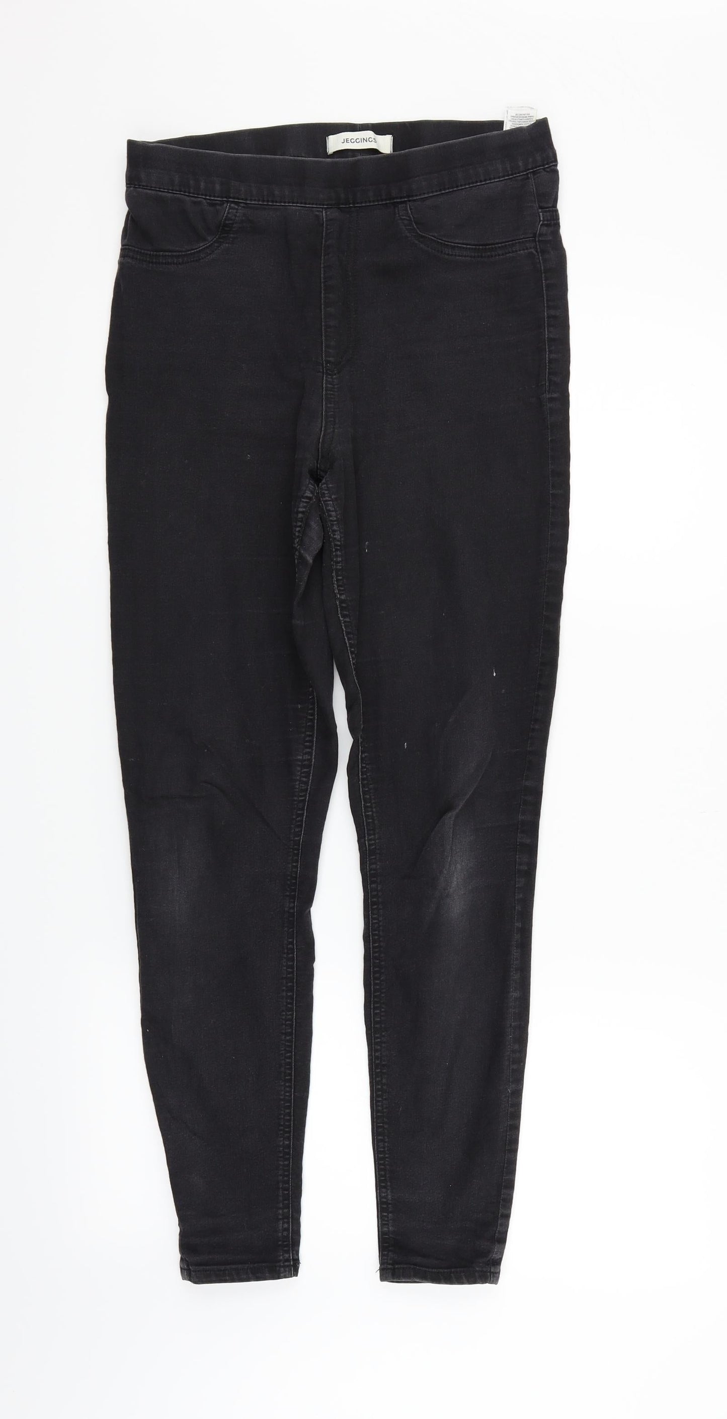 Womens UK Size 10 Marks and Spencer Regular Fit Straight Black Jeans