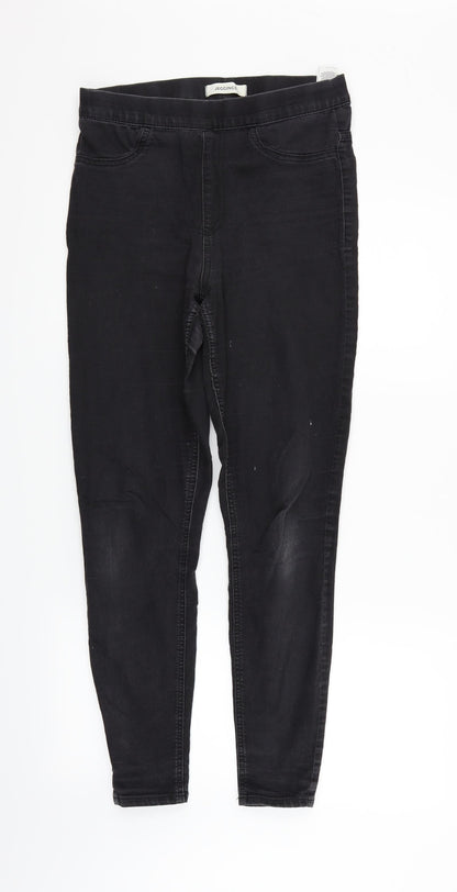 Womens UK Size 10 Marks and Spencer Regular Fit Straight Black Jeans