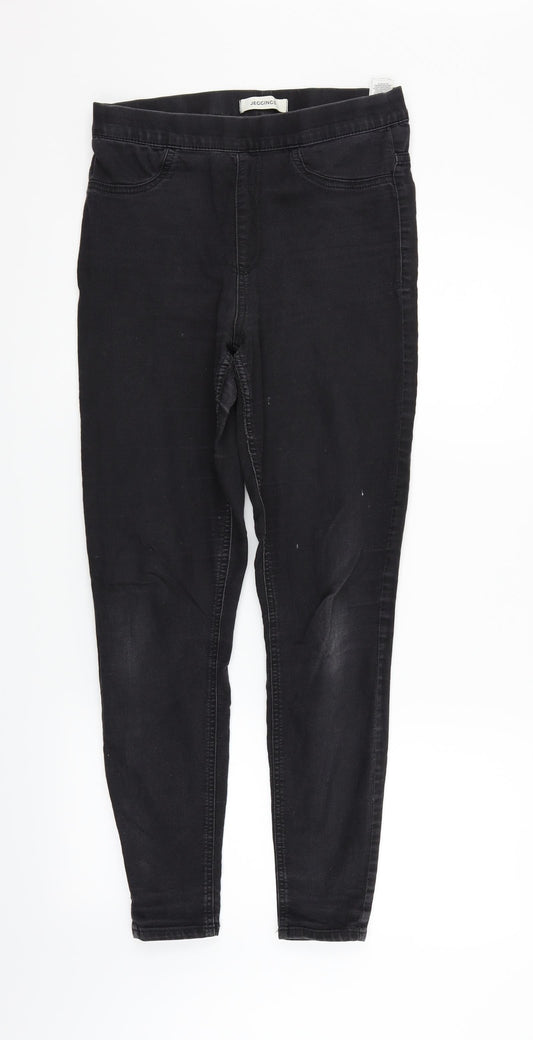 Womens UK Size 10 Marks and Spencer Regular Fit Straight Black Jeans
