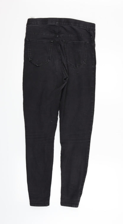 Womens UK Size 10 Marks and Spencer Regular Fit Straight Black Jeans