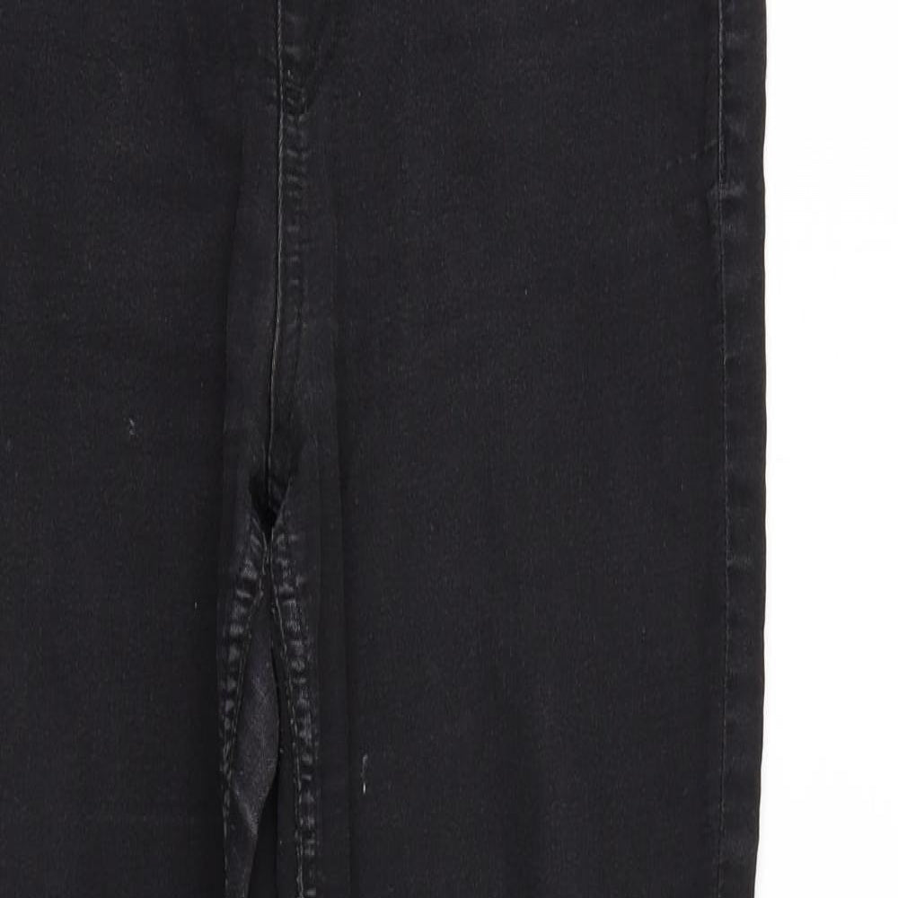 Womens UK Size 10 Marks and Spencer Regular Fit Straight Black Jeans
