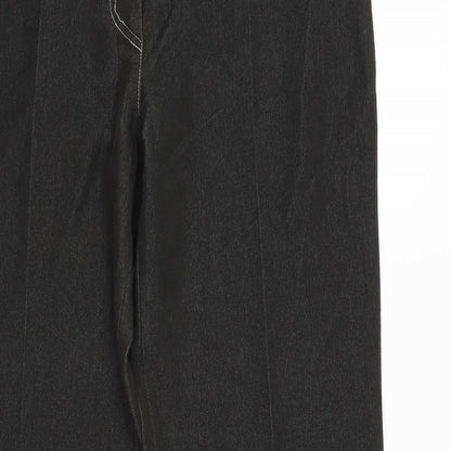 Alka Womens Black   Trousers  Size 14 L31 in
