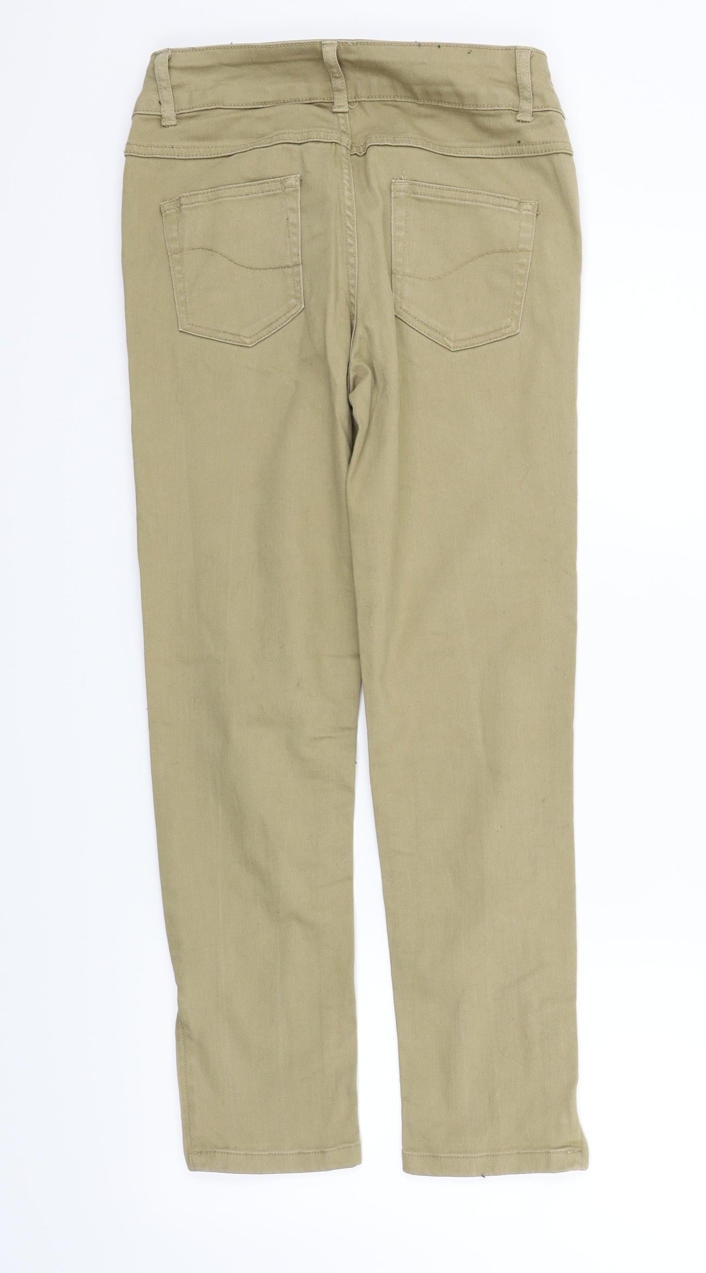 Matalan Womens Beige   Trousers  Size 10 L26 in