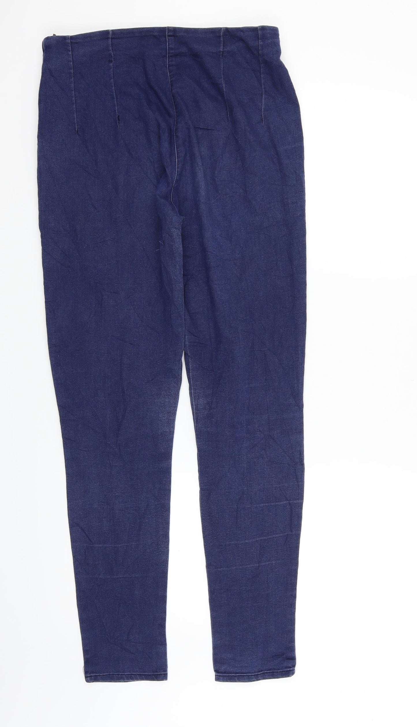 Womens UK Size 10 Kiabi Regular Fit Straight Blue Jeans