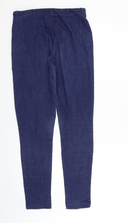 Womens UK Size 10 Kiabi Regular Fit Straight Blue Jeans