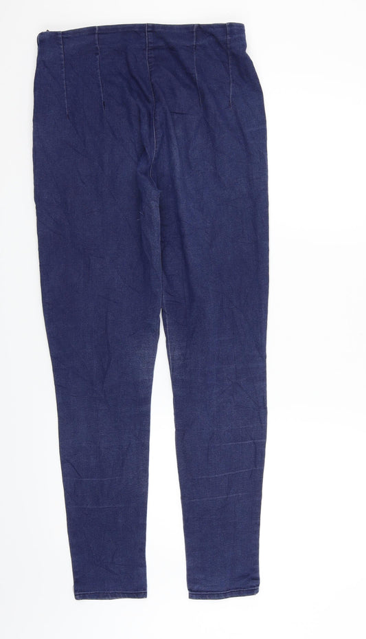 Womens UK Size 10 Kiabi Regular Fit Straight Blue Jeans