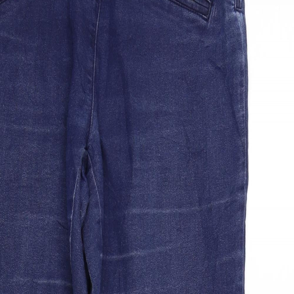Womens UK Size 10 Kiabi Regular Fit Straight Blue Jeans