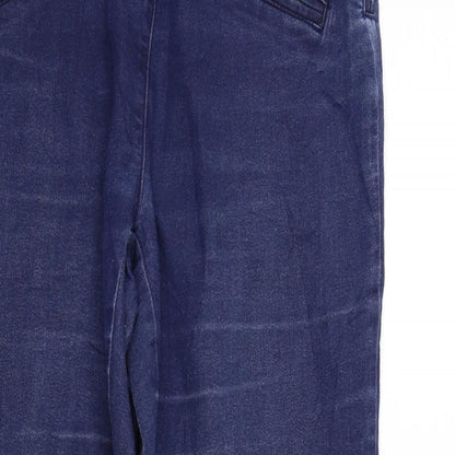 Womens UK Size 10 Kiabi Regular Fit Straight Blue Jeans