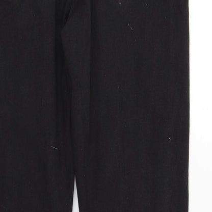 deniem & co Womens Black   Straight Jeans Size L L32 in