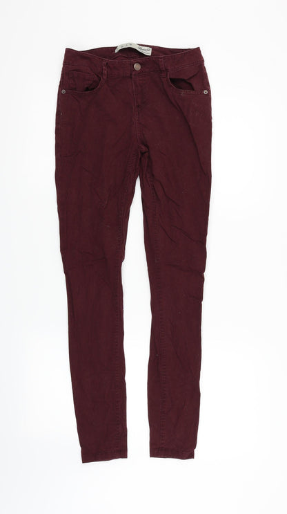 Womens UK Size 6 deniem & co Regular Fit Skinny Red Jeans