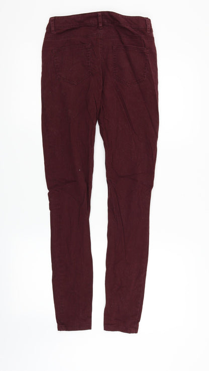 Womens UK Size 6 deniem & co Regular Fit Skinny Red Jeans