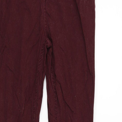 Womens UK Size 6 deniem & co Regular Fit Skinny Red Jeans
