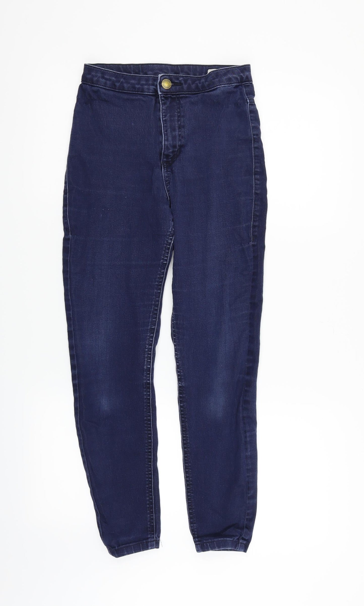 Womens UK Size 8 Marks and Spencer Regular Fit Straight Blue Jeans