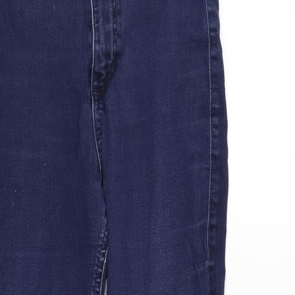 Womens UK Size 8 Marks and Spencer Regular Fit Straight Blue Jeans